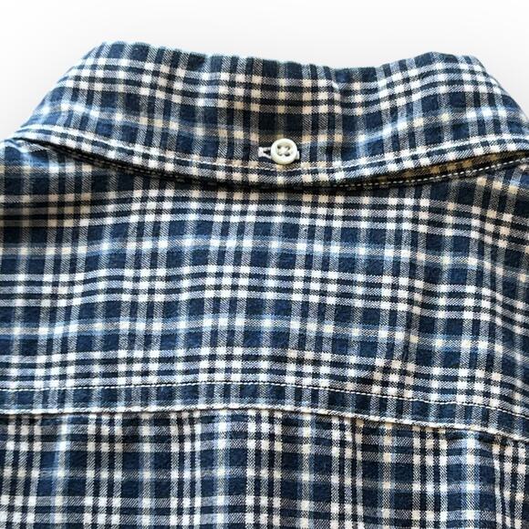 Ralph Lauren Sport Shirt Button Down Blue Check Medium - Picture 6 of 9